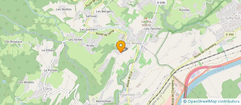 localisation de l'entreprise SCI BOCAHUT ET MOUROU  VERRENS-ARVEY