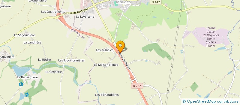 localisation de l'entreprise SCI BOCALOUETTES  LE MAY-SUR-EVRE