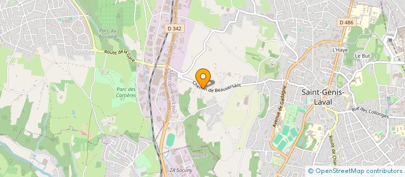 localisation de l'entreprise SCI BOCH  SAINT-GENIS-LAVAL