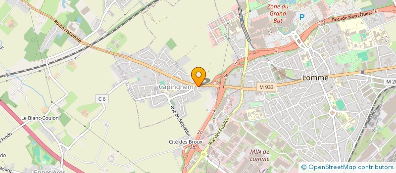 localisation de l'entreprise SCI BOCHARD-LEGAT  CAPINGHEM