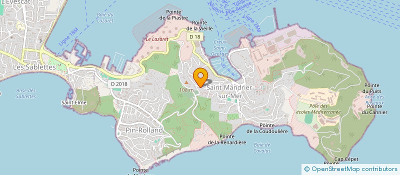 localisation de l'entreprise SCI BOCHEUX  SAINT-MANDRIER-SUR-MER