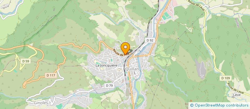 localisation de l'entreprise SCI BOCK à QUILLAN