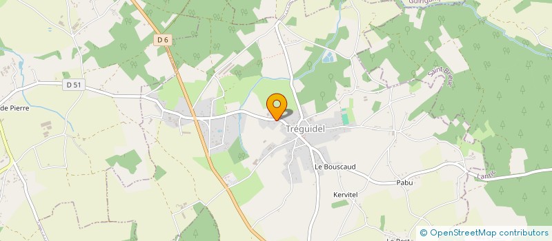 localisation de l'entreprise SCI BOCOR  TREGUIDEL