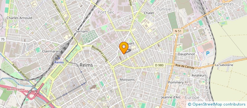 localisation de l'entreprise SCI BOCQUAINE  REIMS