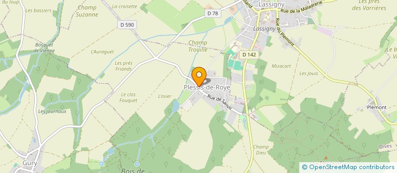 localisation de l'entreprise SCI BOCQUET  PLESSIS-DE-ROYE