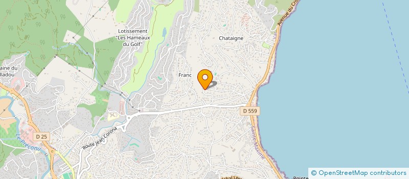localisation de l'entreprise SCI BOCQUET DE GLASSAC à SAINTE-MAXIME