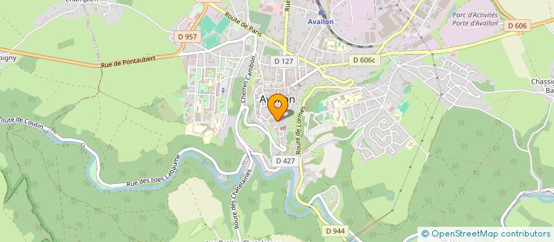 localisation de l'entreprise SCI BOCQUILLOT à AVALLON