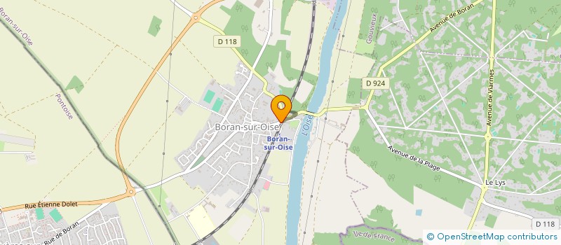 localisation de l'entreprise SCI BOCUS  BORAN-SUR-OISE