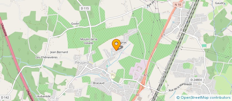 localisation de l'entreprise SCI BOCYDE  PEUJARD