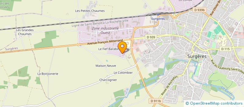 localisation de l'entreprise SCI BODAN IMMO  SURGERES