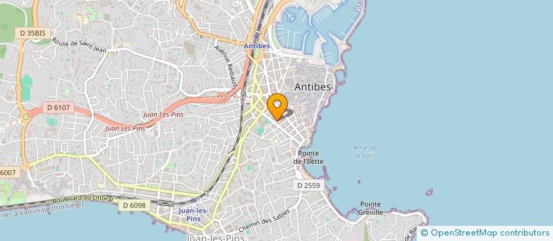 localisation de l'entreprise SCI BODEF à ANTIBES