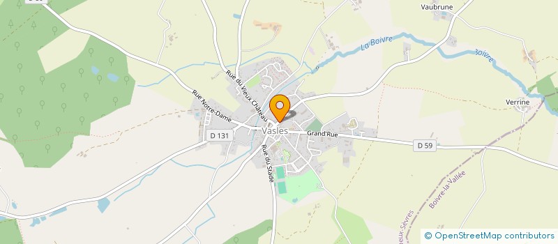 localisation de l'entreprise SCI BODEGREEN  VASLES