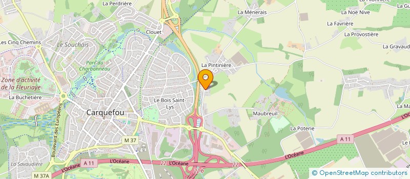 localisation de l'entreprise SCI BODET-SARAIVA  CARQUEFOU