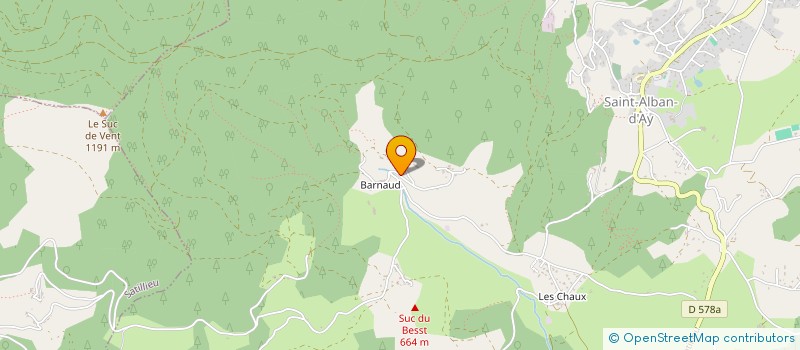 localisation de l'entreprise SCI BODHISATTVA  SAINT-ALBAN-D'AY