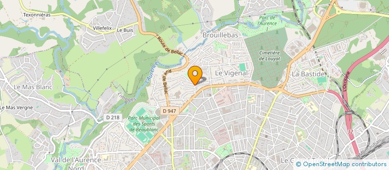 localisation de l'entreprise SCI BODI-PEIX à LIMOGES