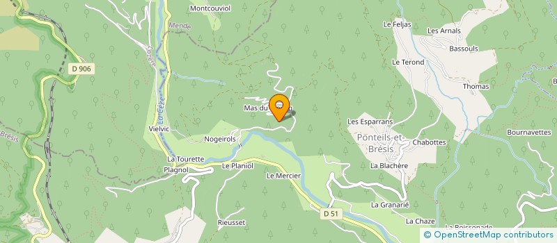 localisation de l'entreprise SCI BODOLOR  AUJAC