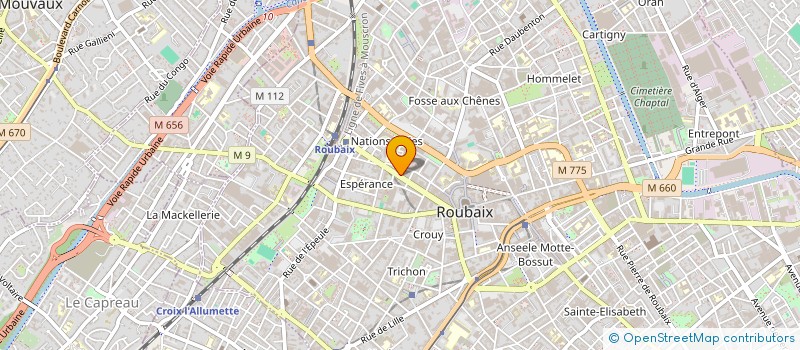 localisation de l'entreprise SCI BODOMA  ROUBAIX