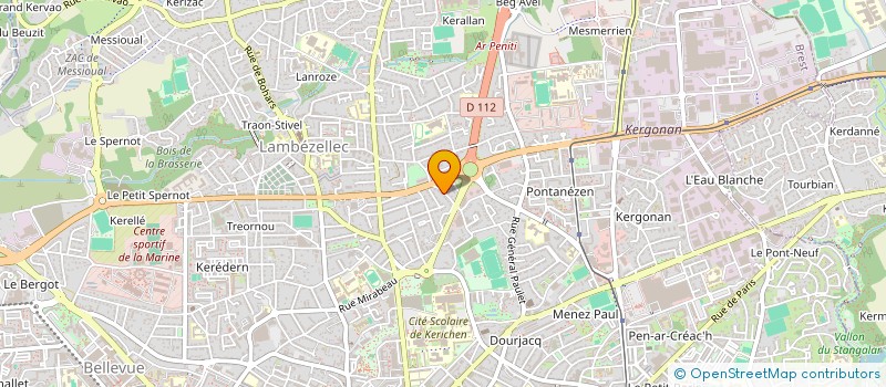 localisation de l'entreprise SCI BODPHIL  BREST