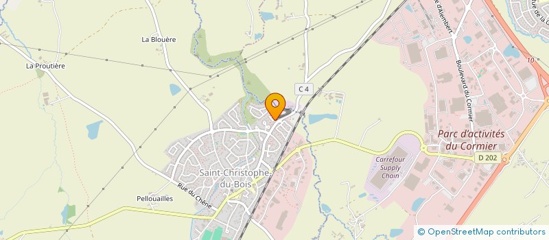 localisation de l'entreprise SCI BODY  SAINT-CHRISTOPHE-DU-BOIS