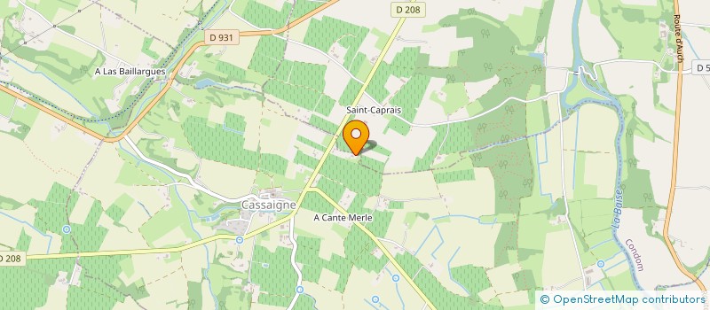 localisation de l'entreprise SCI BODY FORM  CASSAIGNE