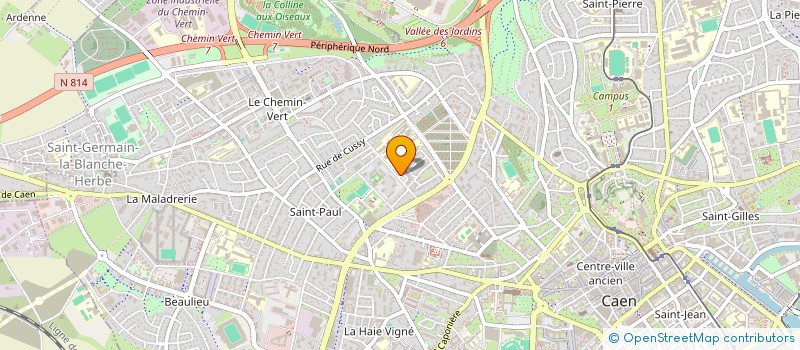 localisation de l'entreprise SCI BODY-HORUS  CAEN