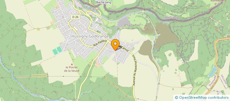 localisation de l'entreprise SCI BOEL  HUSSIGNY-GODBRANGE