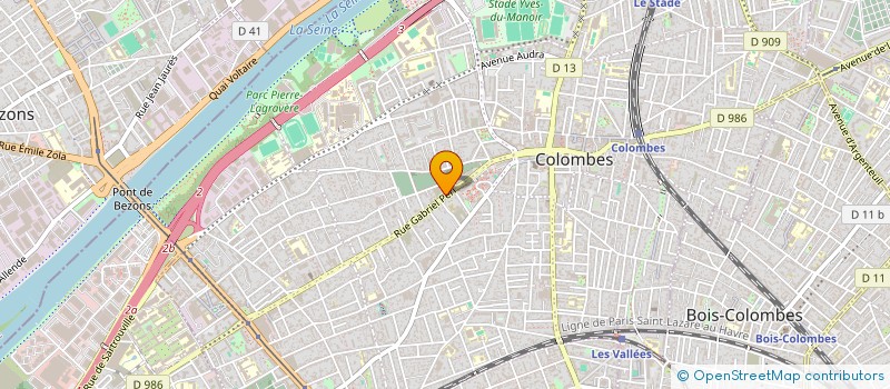 localisation de l'entreprise SCI BOG  COLOMBES