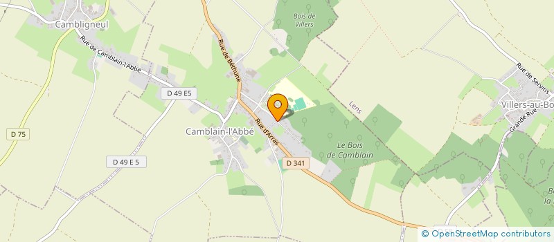 localisation de l'entreprise SCI BOGAERT IMMOBILIER  CAMBLAIN-L'ABBE