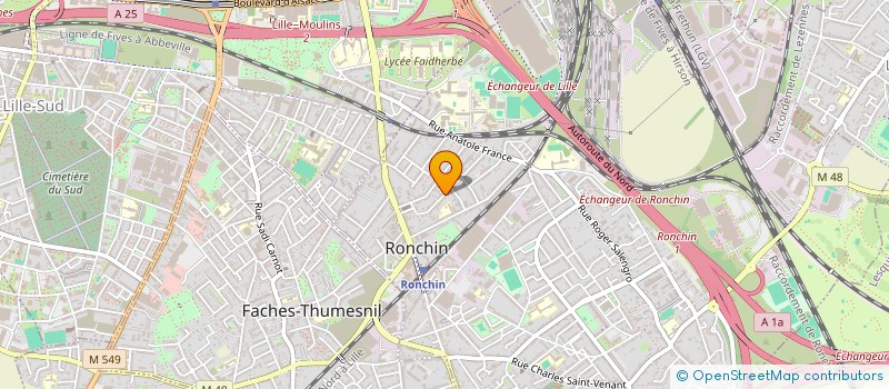 localisation de l'entreprise SCI BOGHARI  RONCHIN