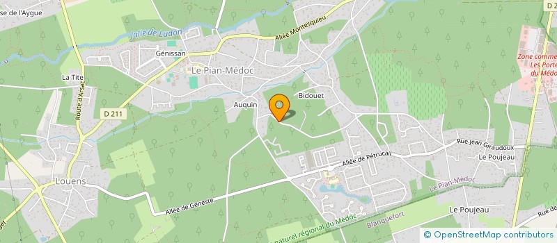 localisation de l'entreprise SCI BOGLIETTO-TESSONNEAU à LE PIAN-MEDOC