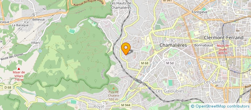 localisation de l'entreprise SCI BOGROS  CHAMALIERES