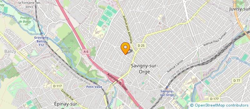 localisation de l'entreprise SCI BOHBOT FAMILY  SAVIGNY-SUR-ORGE