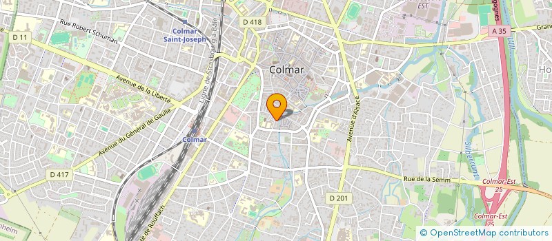 localisation de l'entreprise SCI BOHU  COLMAR