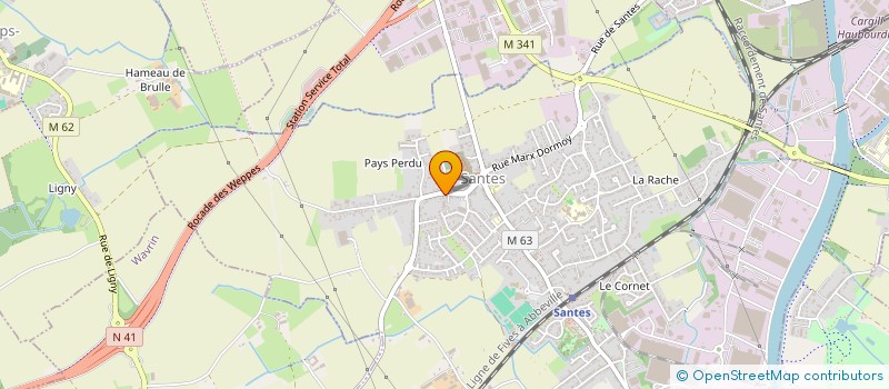 localisation de l'entreprise SCI BOIDIN  SANTES