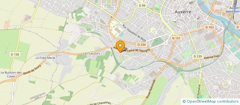 localisation de l'entreprise SCI BOIGUILLE à AUXERRE
