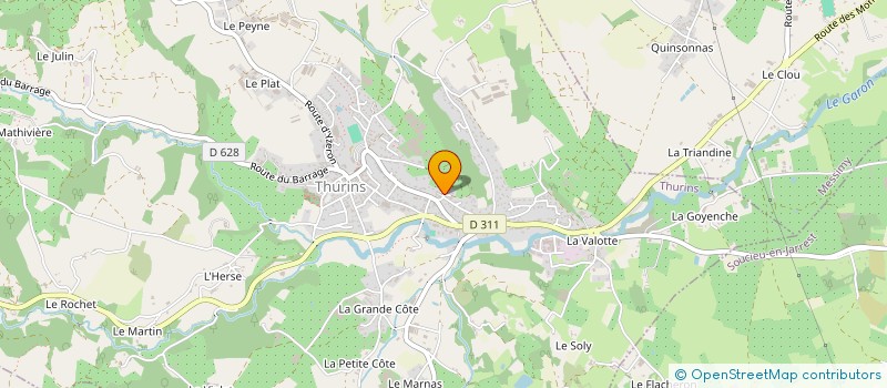 localisation de l'entreprise SCI BOILEAU GOURMAND  THURINS