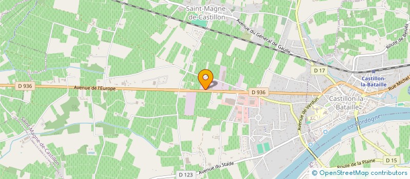 localisation de l'entreprise SCI BOIREAU COLOGNI  SAINT-MAGNE-DE-CASTILLON