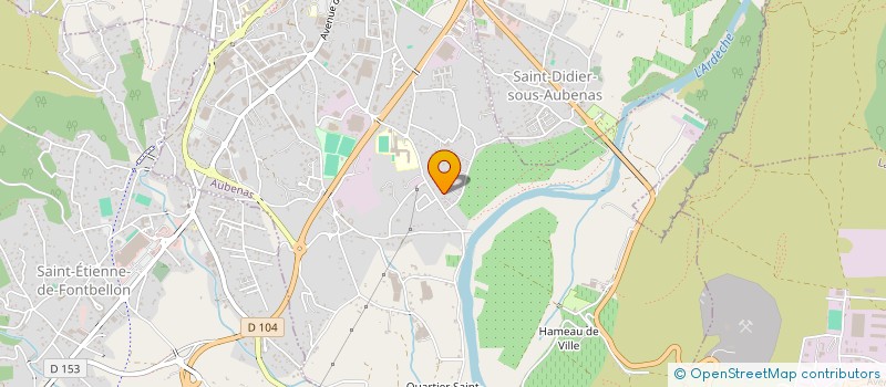 localisation de l'entreprise SCI BOIRON à AUBENAS