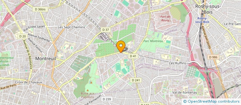 localisation de l'entreprise SCI BOIS ALLEND à MONTREUIL