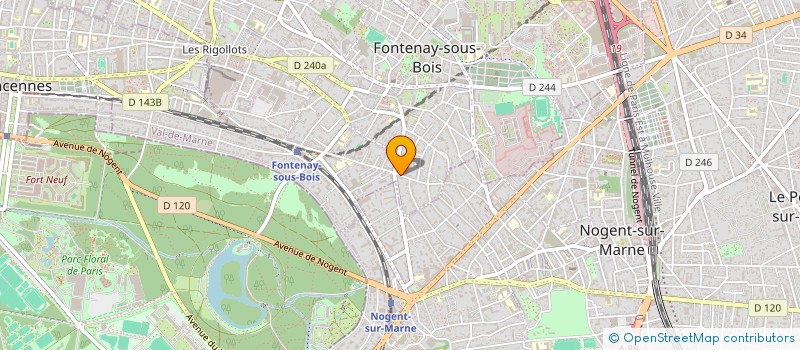 localisation de l'entreprise SCI  BOIS BAN II à FONTENAY-SOUS-BOIS