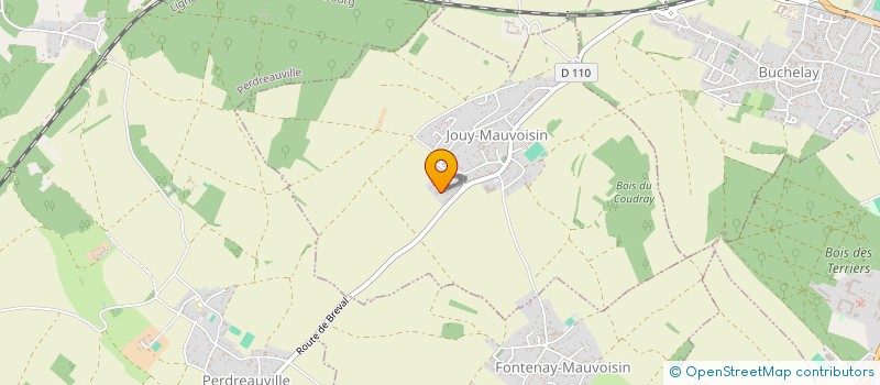 localisation de l'entreprise SCI BOIS BASSET  JOUY-MAUVOISIN