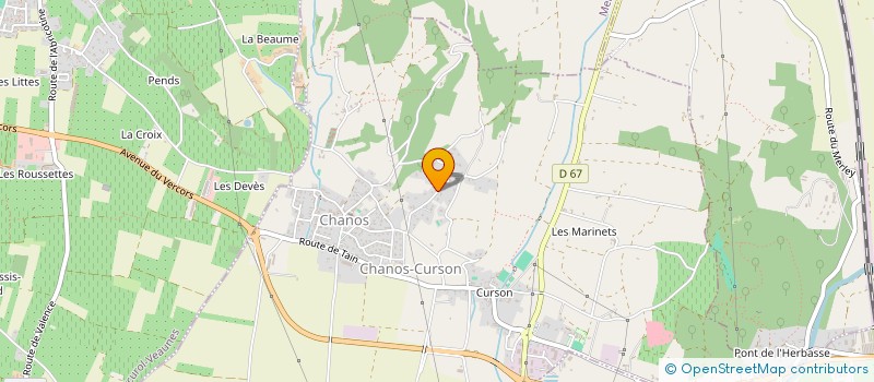 localisation de l'entreprise SCI BOIS-BATI  CHANOS-CURSON