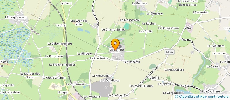 localisation de l'entreprise SCI BOIS BOUVRON à COUERON