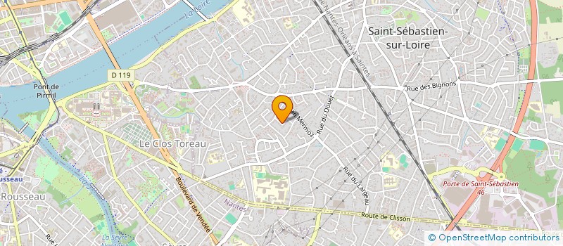 localisation de l'entreprise SCI BOIS BRIAND à SAINT-SEBASTIEN-SUR-LOIRE