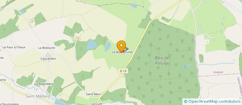 localisation de l'entreprise SCI BOIS BRUNET à SAINT-MEDARD