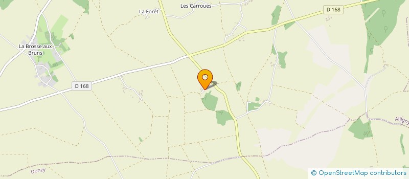 localisation de l'entreprise SCI BOIS CERVEAU à ALLIGNY-COSNE