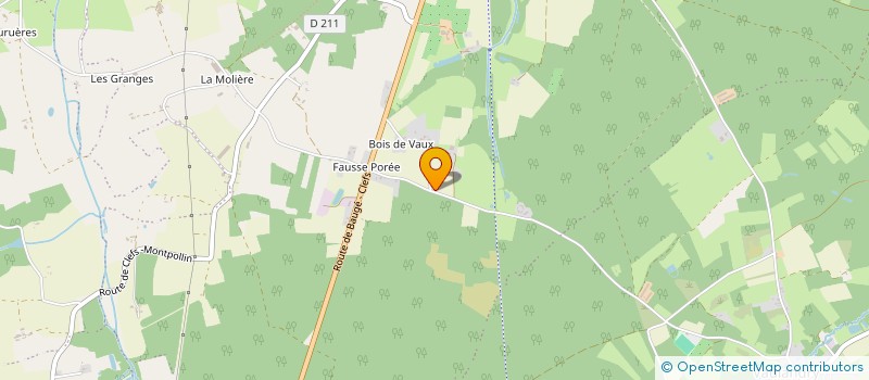 localisation de l'entreprise SCI BOIS COMMEAU  BAUGE-EN-ANJOU