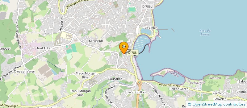 localisation de l'entreprise SCI BOIS D'AMOUR  PERROS-GUIREC