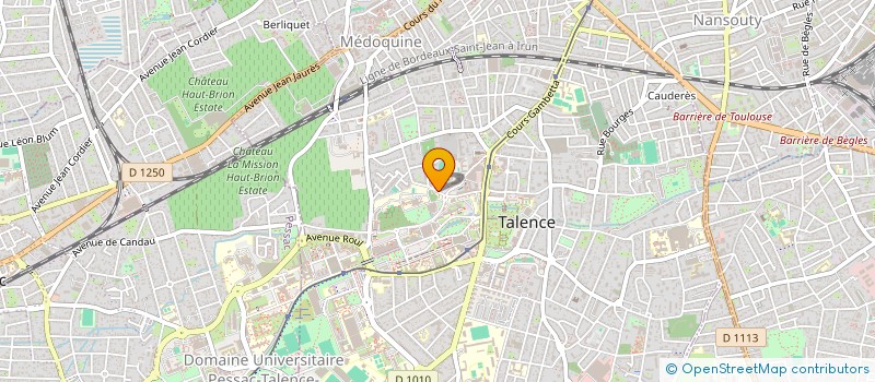 localisation de l'entreprise SCI BOIS DE FAIZEAU  TALENCE