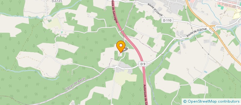 localisation de l'entreprise SCI BOIS DE FONT  BERNOS-BEAULAC